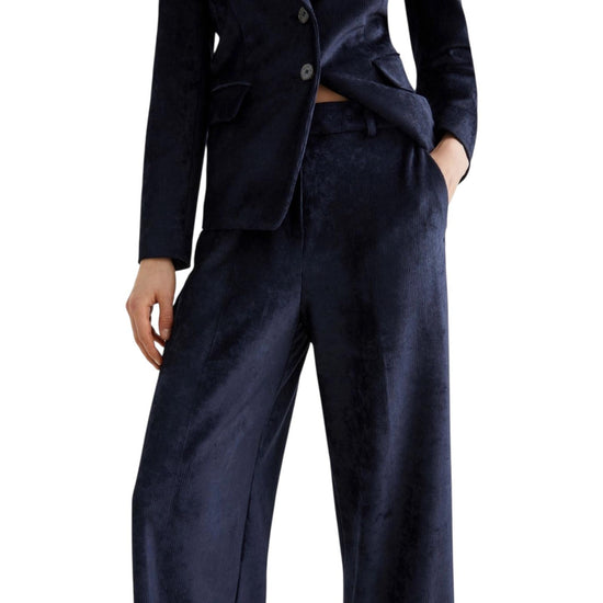 Pantalone dritto in velluto a coste Blu AVANA 003 MARELLA 