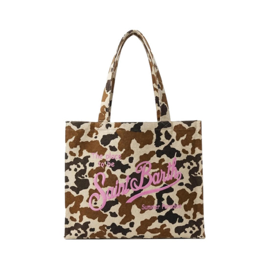 Borsa Essential in cotone Cow Skin EBAGN007 00274L MC2 SAINT BARTH 