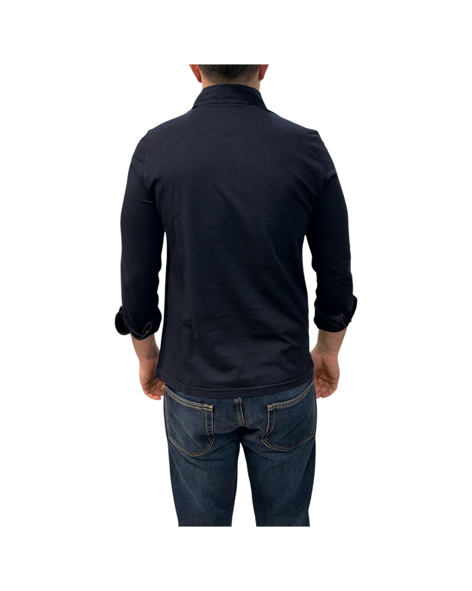 Polo con bottoni manica lunga Navy 2503 NAVY BL'KER 