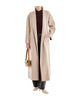Cappotto misto lana Tortora Melange