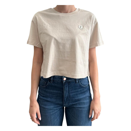 T-shirt crop Arukia beige ARUKIA 40019 SAVE THE DUCK 