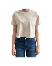 T-shirt crop Arukia beige