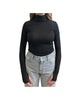 Maglia collo alto e manica lunga Nero