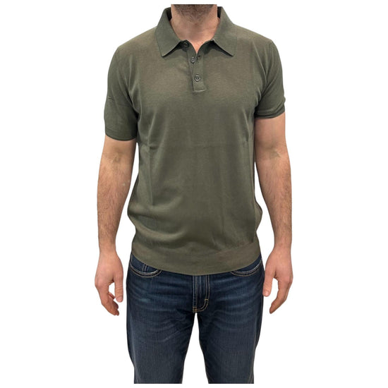Polo in cotone Crepe Militare 12106 191 RETOIS 