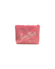 Aline pink velvet clutch