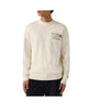Maglione girocollo con ricamo Sole, wishy e sei in pole position Panna