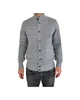 Cardigan con bottoni misto lana Grigio chiaro