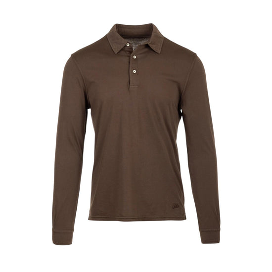Polo con bottoni manica lunga Brown 2503 BROWN BL'KER 