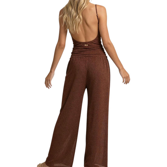 Canotta in lurex Brown SW1146 BROWN F**K 