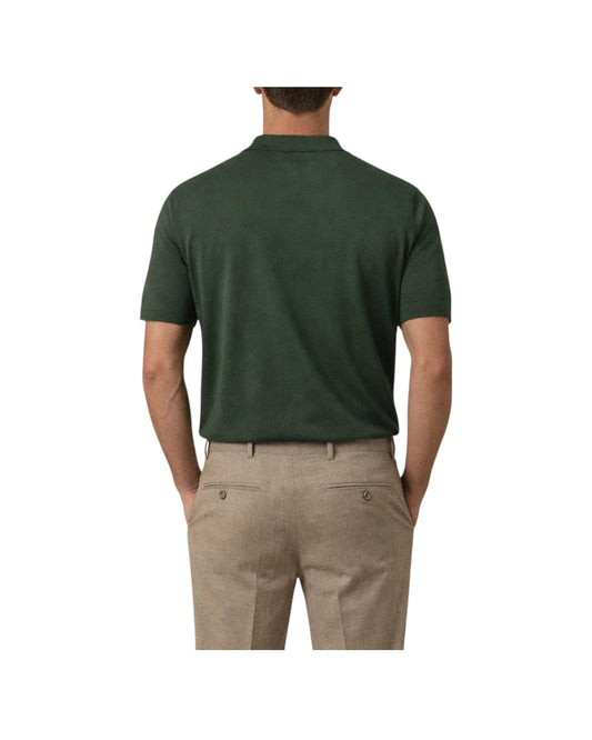 Polo senza bottoni Verde M5425 VERDE +39MAsq 
