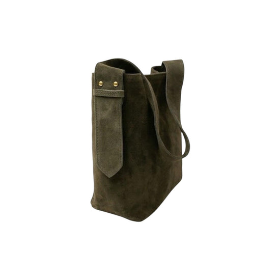 Secchiello in vera pelle scamosciata Militare XAB0060 MILITARE VICOLO 