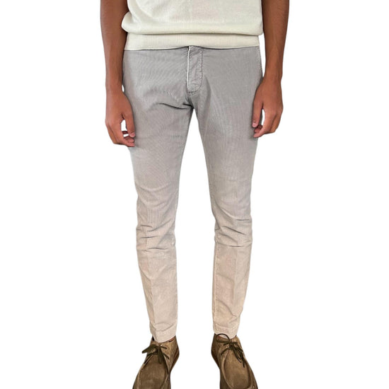 Pantalone Soho velluto mille righe Mid grey 005 SOHO VELVET MID GREY MODFITTERS 