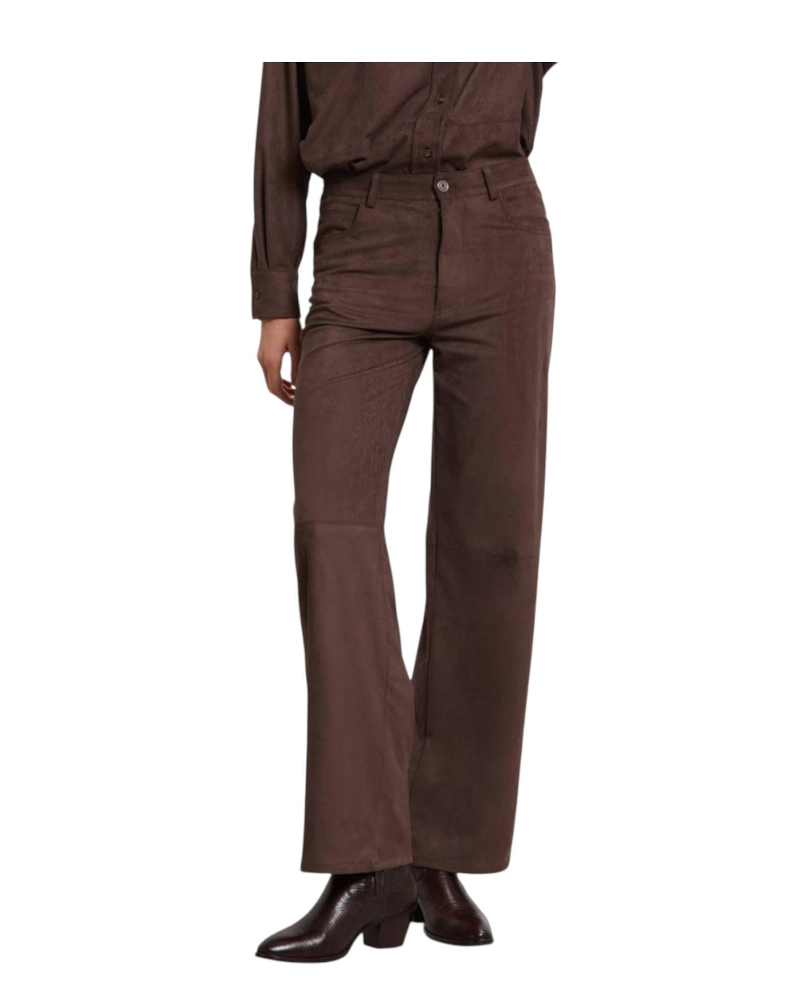 Pantalone dritto Brown FNT DP9861 BROWN OTTOD'AME