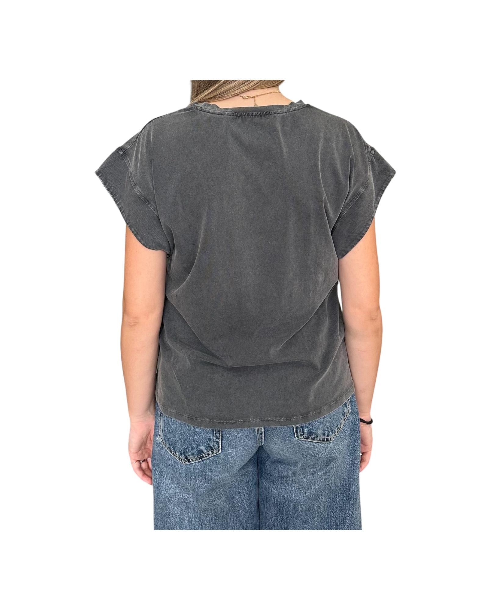 T-shirt in cotone Grigio lavato T10128TS GRIGIO RE.VI.VAL