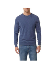 Maglia in cotone e lino Blue denim