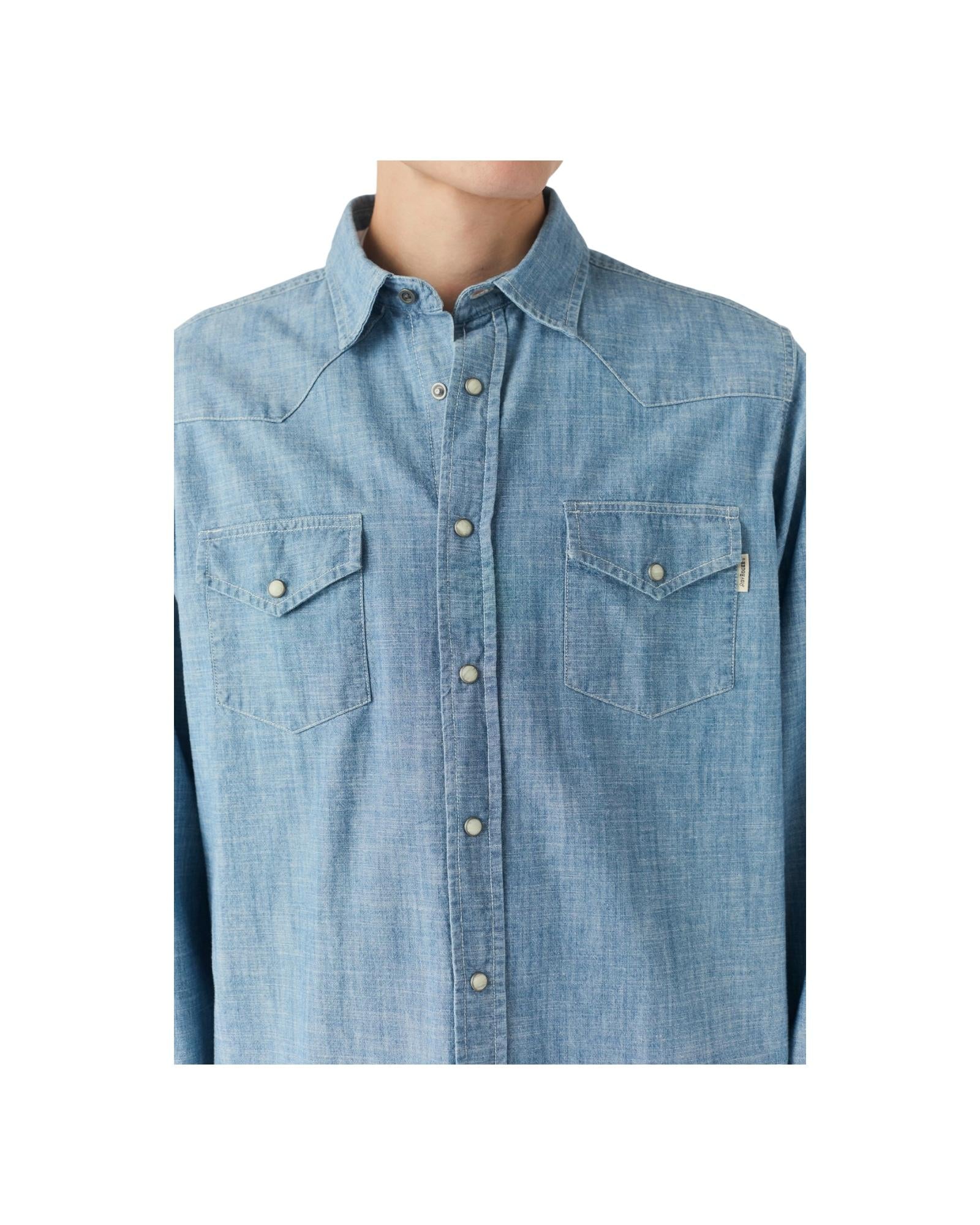 Camicia Uomo Martin in denim chambray RRU400CG370111 C0999 ROY ROGER'S 