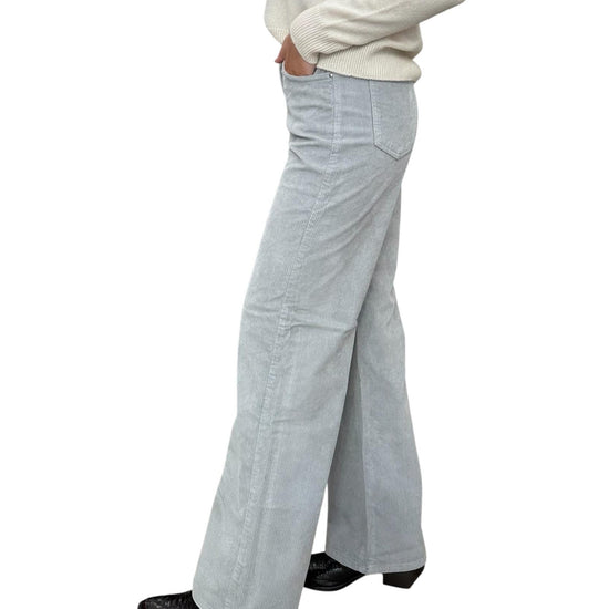 Pantalone Selene Palazzo in velluto Grigio SELENE 10 GRIGIO GOD SAVE DENIM 