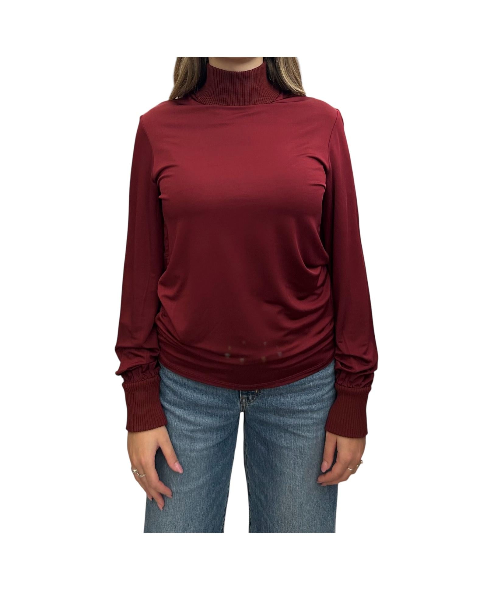 Blusa in viscosa Bordeaux QUASAR 002 MARELLA
