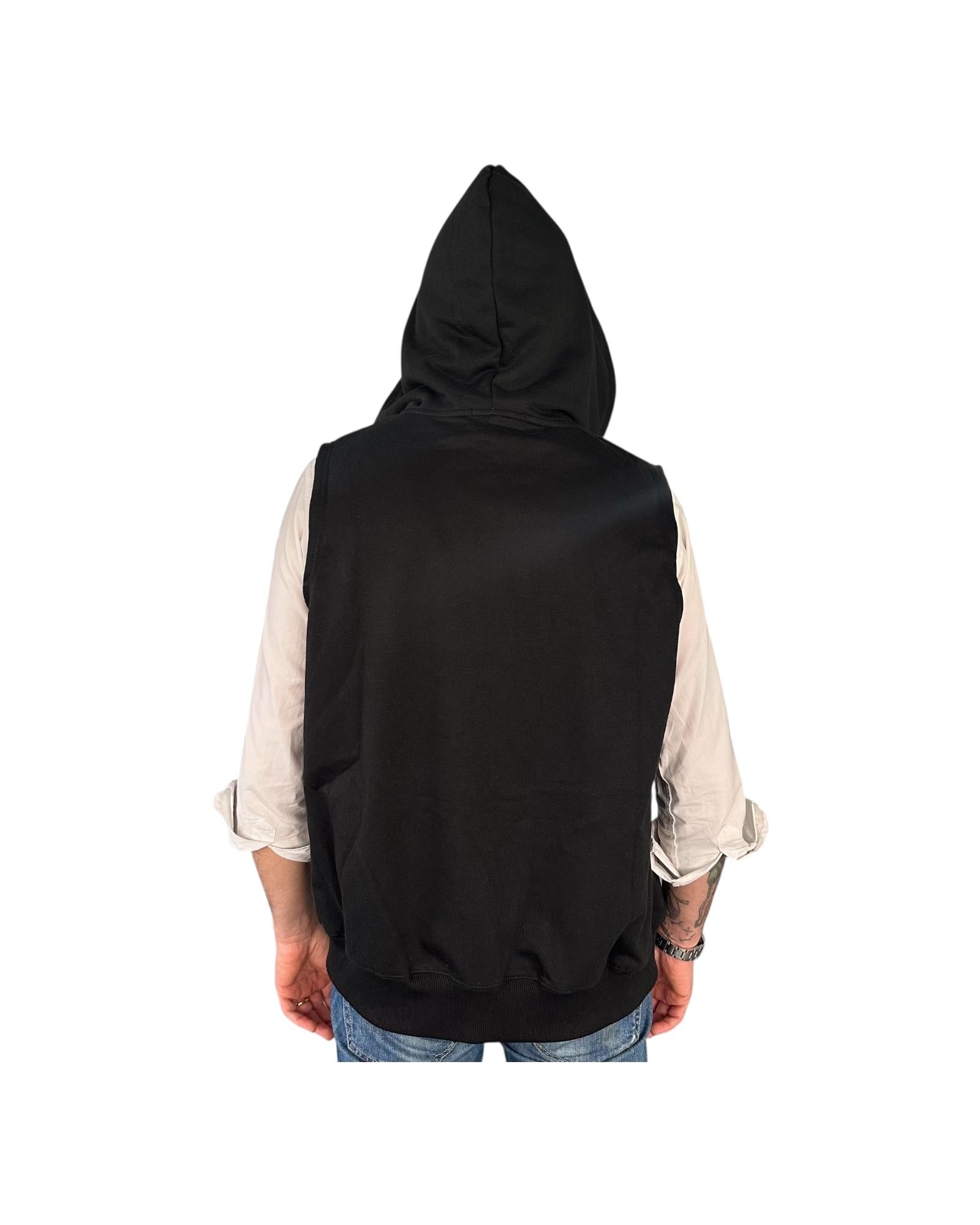 Gilet con cappuccio nero 503 NERO RE.VI.VAL 