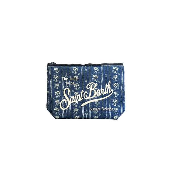 Pochette Aline stampa all over Blu ALIN001 00487L MC2 SAINT BARTH 