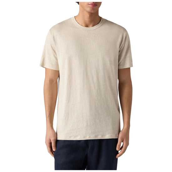 T-shirt in puro lino con logo ricamato Grain ECS0003 00138L MC2 SAINT BARTH 