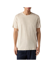 T-shirt in puro lino con logo ricamato Grain