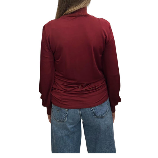 Blusa in viscosa Bordeaux QUASAR 002 MARELLA 