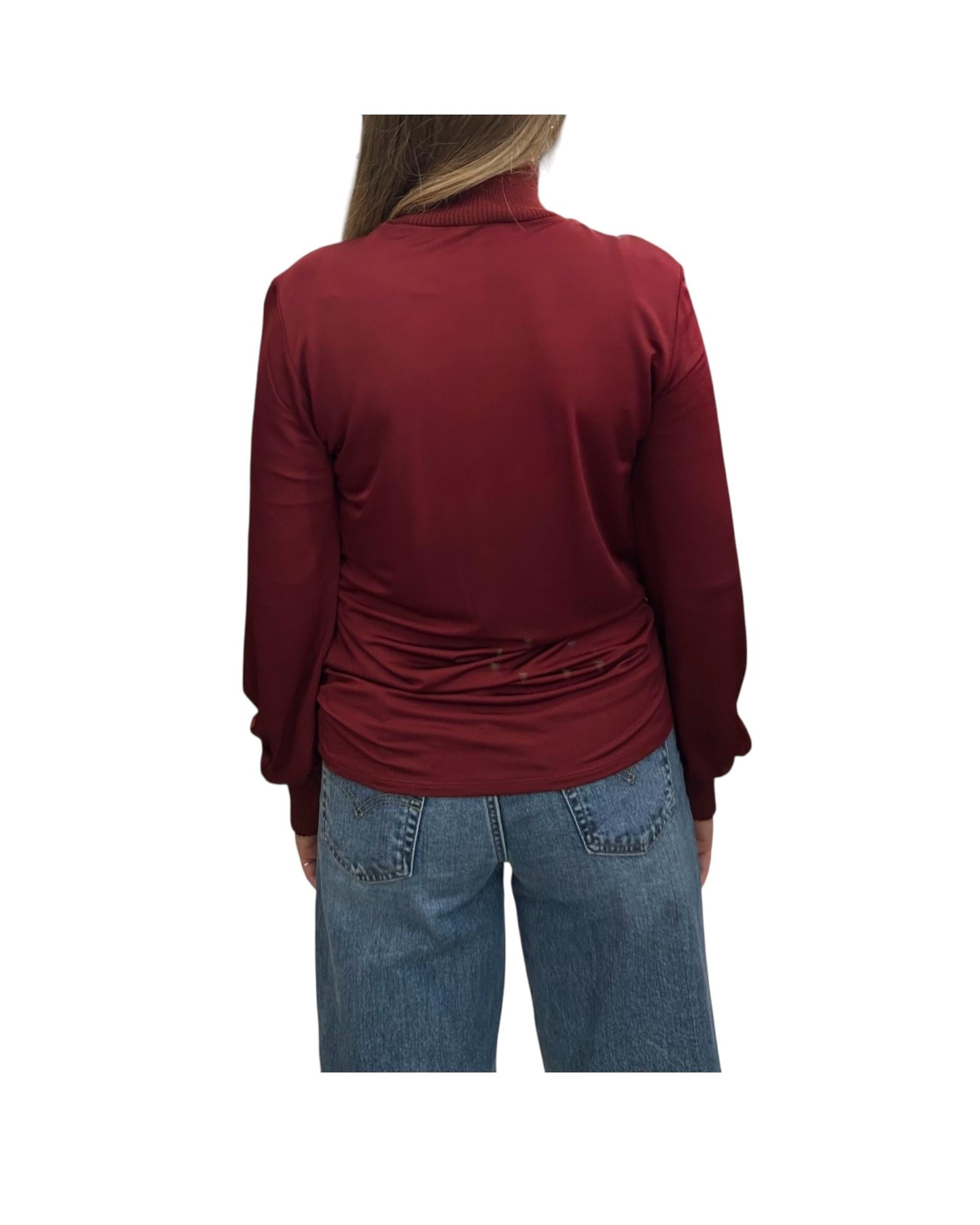 Blusa in viscosa Bordeaux QUASAR 002 MARELLA 