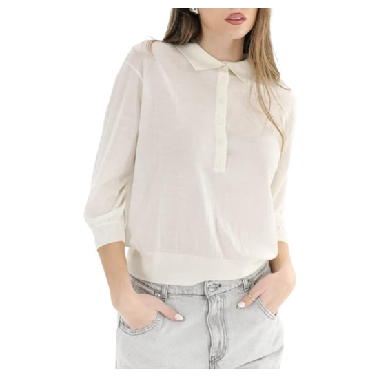 Polo manica 3/4 Naturale 22064AB NATURALE VICOLO 