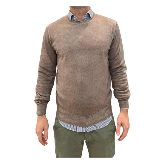 Maglia girocollo tinta in capo Castoro 12200F 229 RETOIS 