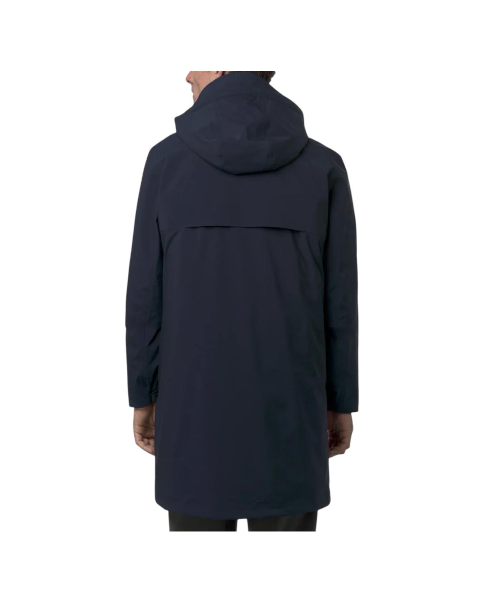 Giacca Thomal lunga da uomo Navy K7136IW AR0 K-way 