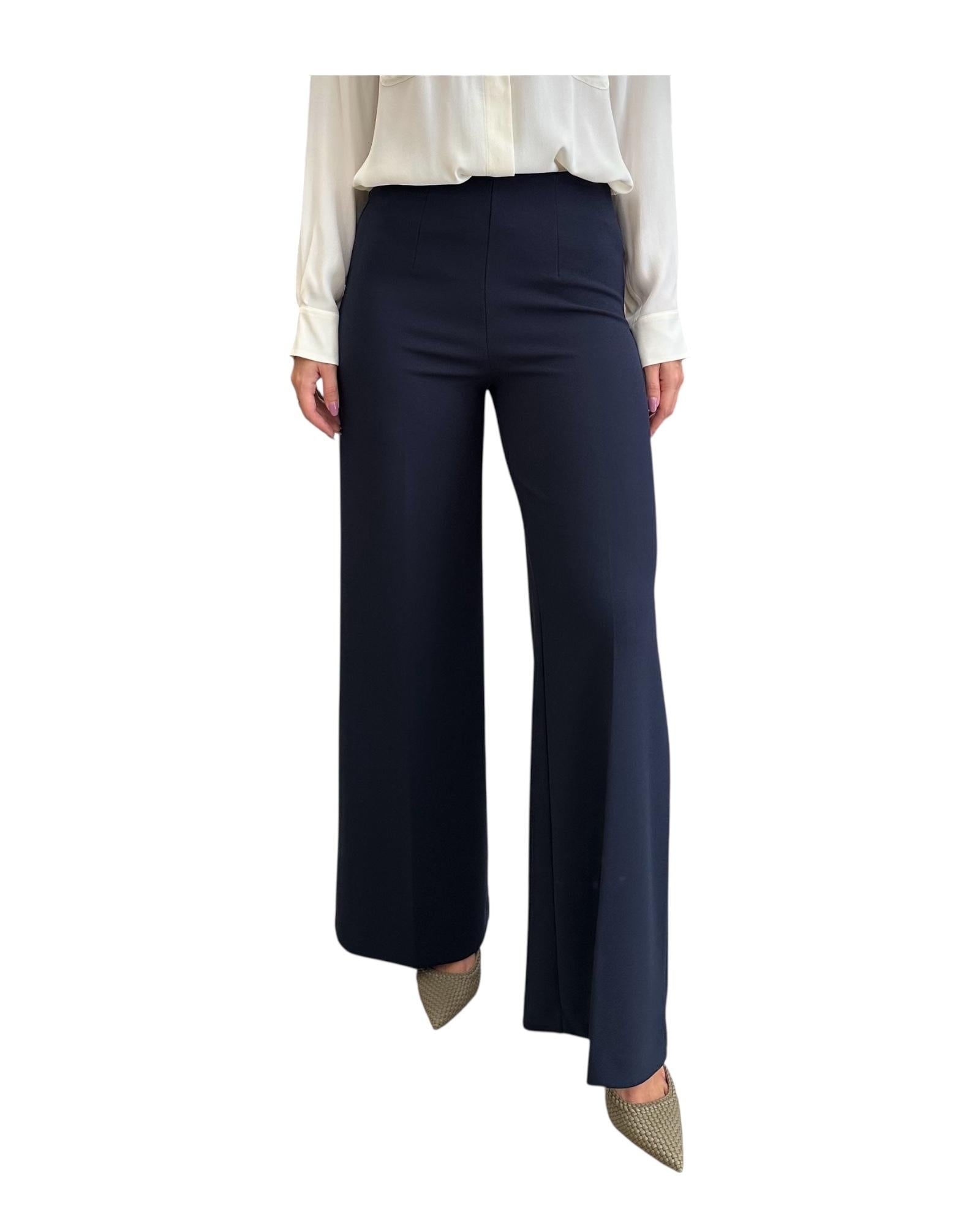 Pantalone a palazzo Blu TF0356 BLU VICOLO 