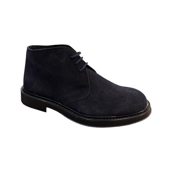 Stivaletto uomo in camoscio Blu 30200 BLU Antico calzaturificio artigiano 