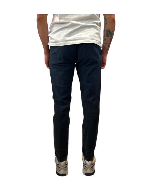 Pantalone Regent misto lino Dark navy 017 REGENT MISTO LINO OLD DARK NAVY MODFITTERS 