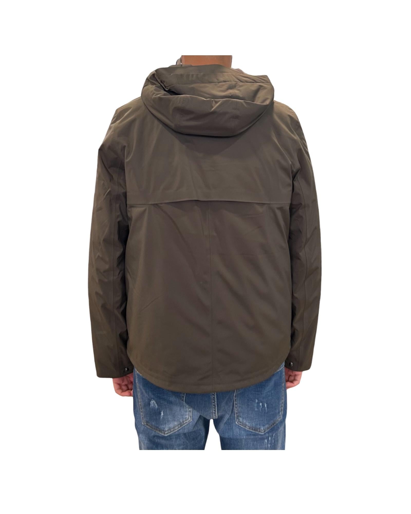 Giubbotto Jacken Bonded Padded Black olive combo K7132BW B38 K-way 