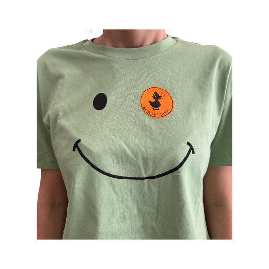 T-shirt crop Gilma verde GILMA 50041 SAVE THE DUCK 