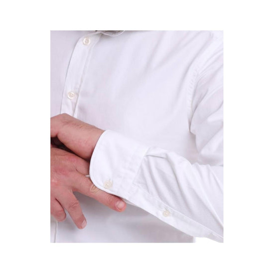 Camicia Uomo in cotone Bianco B1379 1 BASTONCINO 