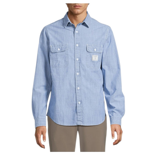 Camicia Utility Indaco RRW059CG370111 C0019 ROY ROGER'S 
