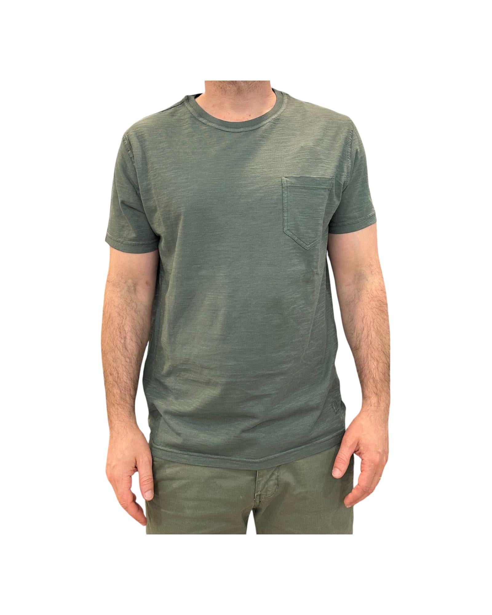 T-shirt Uomo Casco Bay Fiammata, green. 1001 GREEN BL'KER