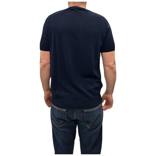 Maglia in cotone Crepe Blu 12104 108 RETOIS 