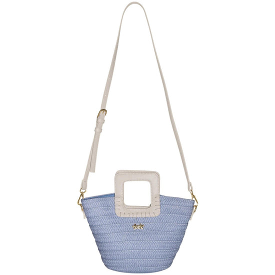 Mini bag in paglia Sky blue SW0025 SKY BLUE F**K 