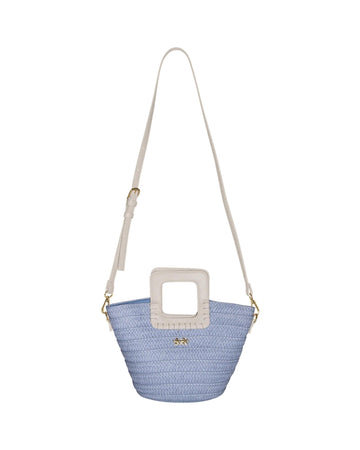 Mini bag in paglia Sky blue SW0025 SKY BLUE F**K 