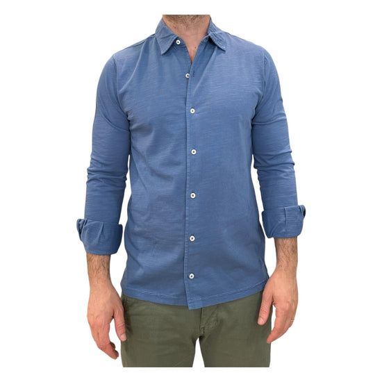 Camicia uomo Seaport fiammata Royale 6503 ROYALE BL'KER 