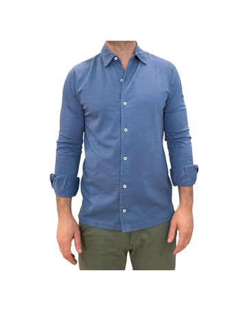 Camicia uomo Seaport fiammata Royale 6503 ROYALE BL'KER 