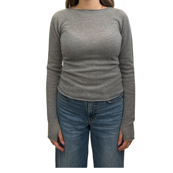 Maglione scollo barchetta in cashmere Grigio 85893 114 RETOIS 