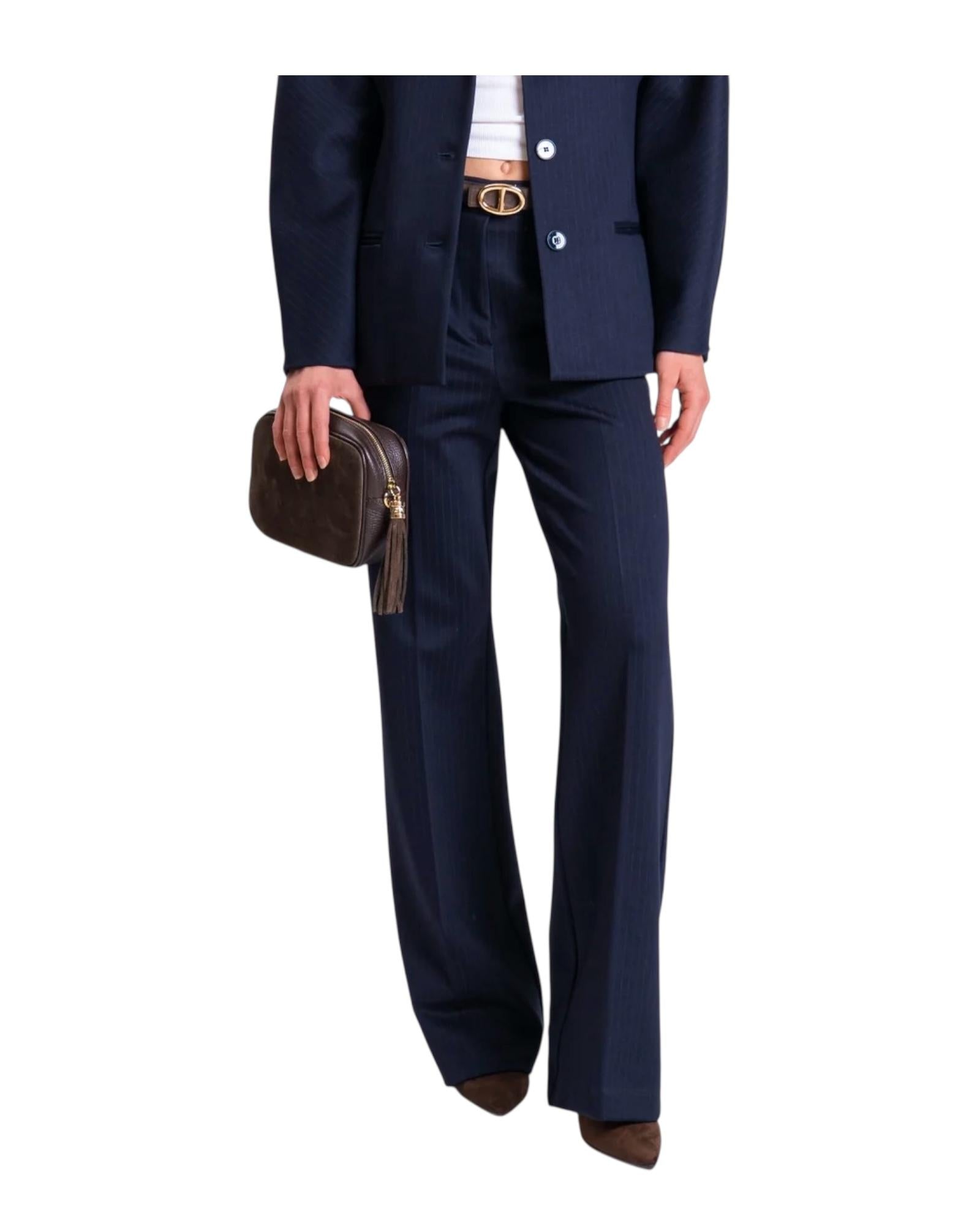 Pantalone Gessato blu TF0264 BLU VICOLO 