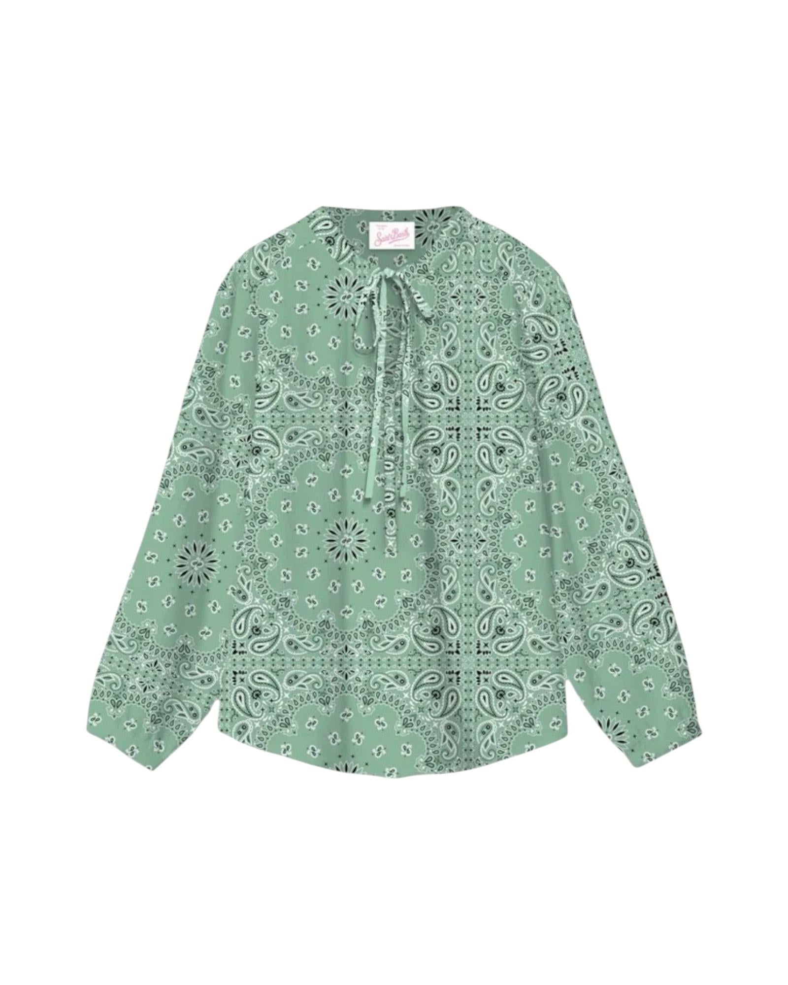 Blusa Harper Donna con stampa bandana HRP001 01144H MC2 SAINT BARTH 