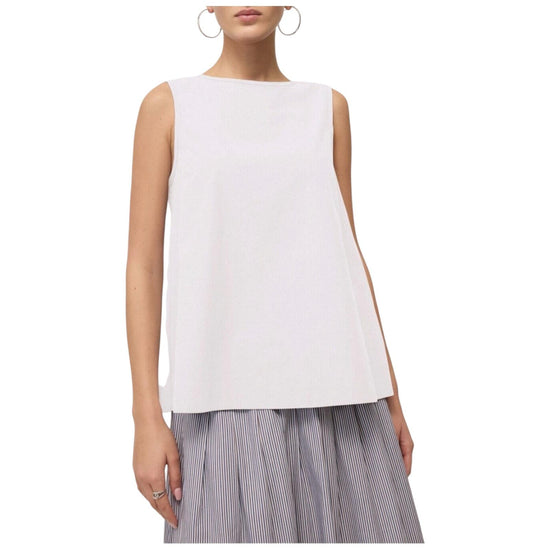 Top in popeline Bianco PCH DT9251 BIANCO OTTOD'AME 
