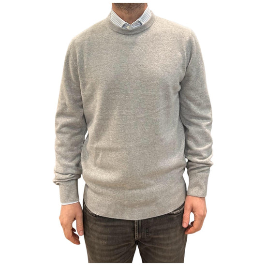 Maglione in cashmere Grigio chiaro 87100 111 CAVALIERI MILANO 