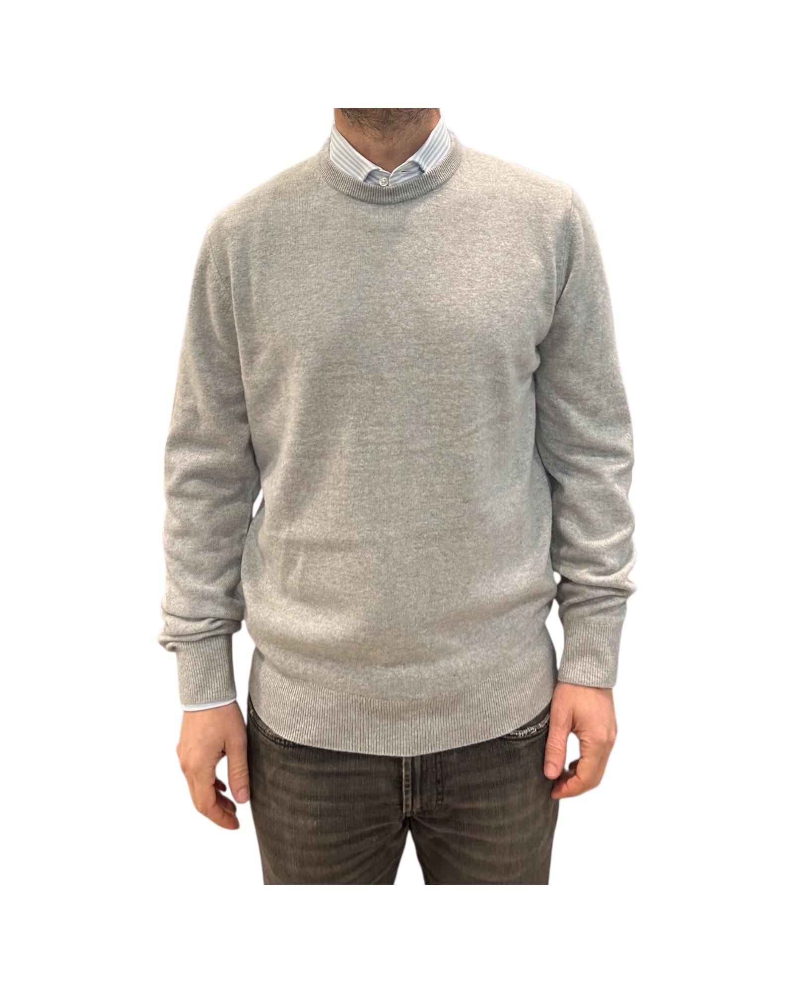 Maglione in cashmere Grigio chiaro 87100 111 CAVALIERI MILANO